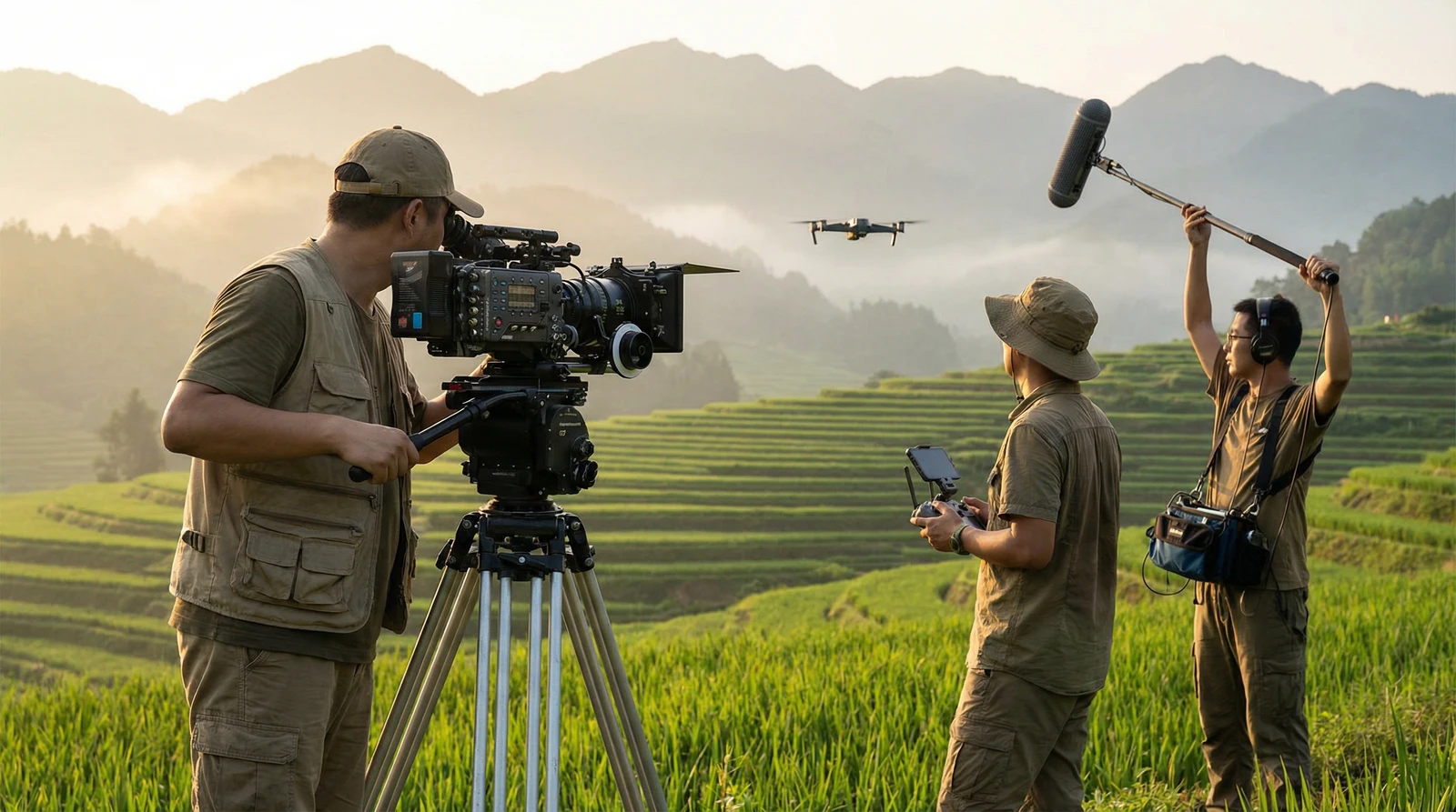 91海角社区栏目云南梯田纪录片拍摄团队